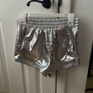 Amazon Silver Shiny Shorts